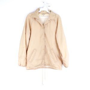 Vintage 70s Sears Windbreaker Warmup Jacket Tan